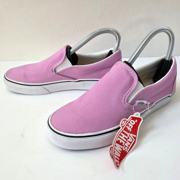 Vans Shoes Womens 6.5 Pink Orchid Classic Slip On Sneakers NWOB - Picture 2 of 10